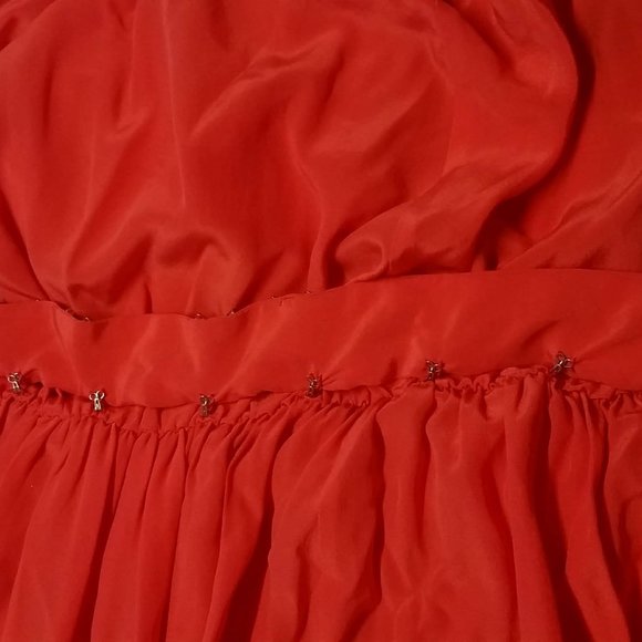 MALENE BIRGER Strapless Silk Gown, Crystal Belt - Picture 13 of 16